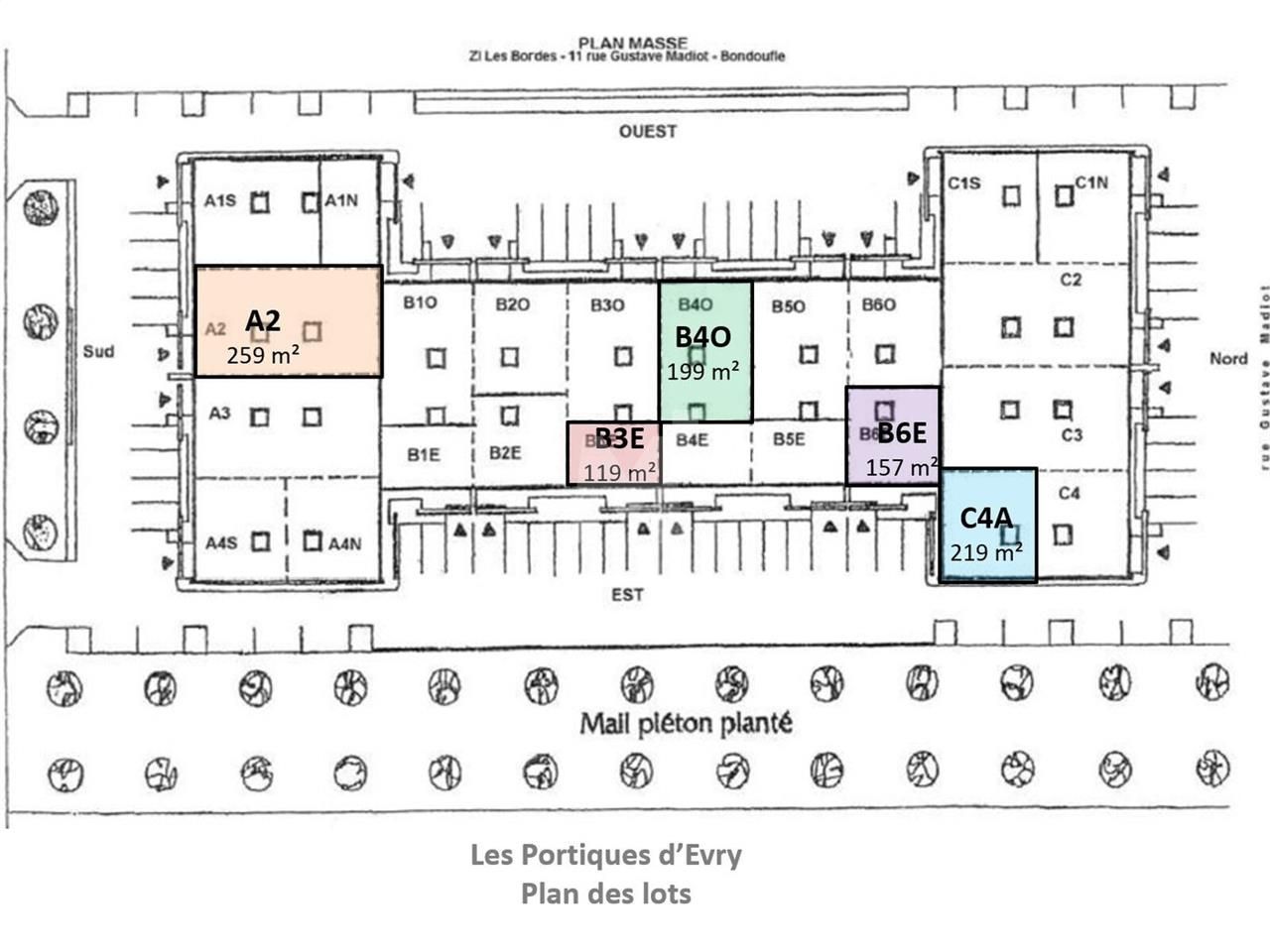 Location entrepots 953 m² divisibles à partir de 119 m²