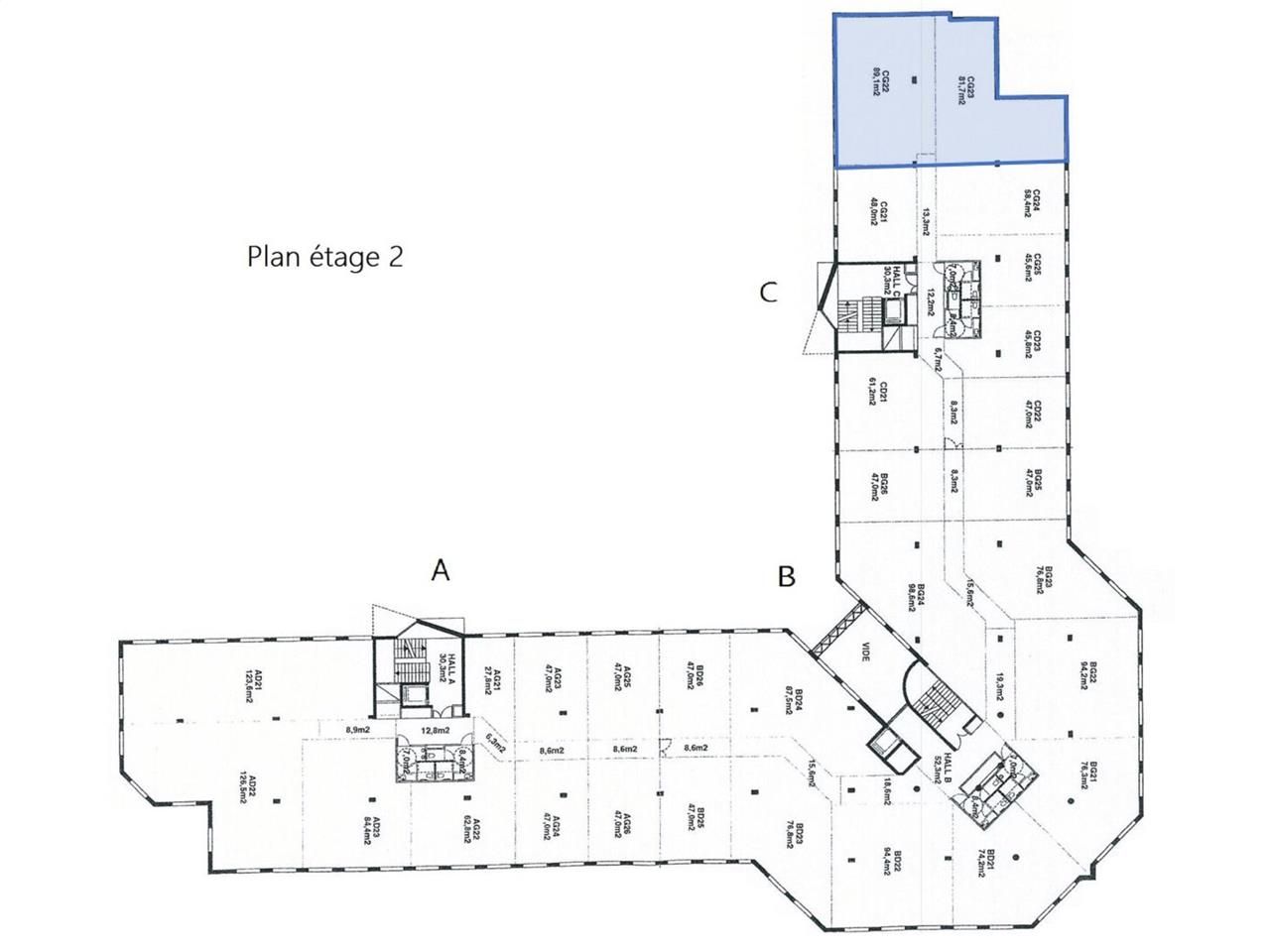 Vente bureaux 170 m² non divisibles