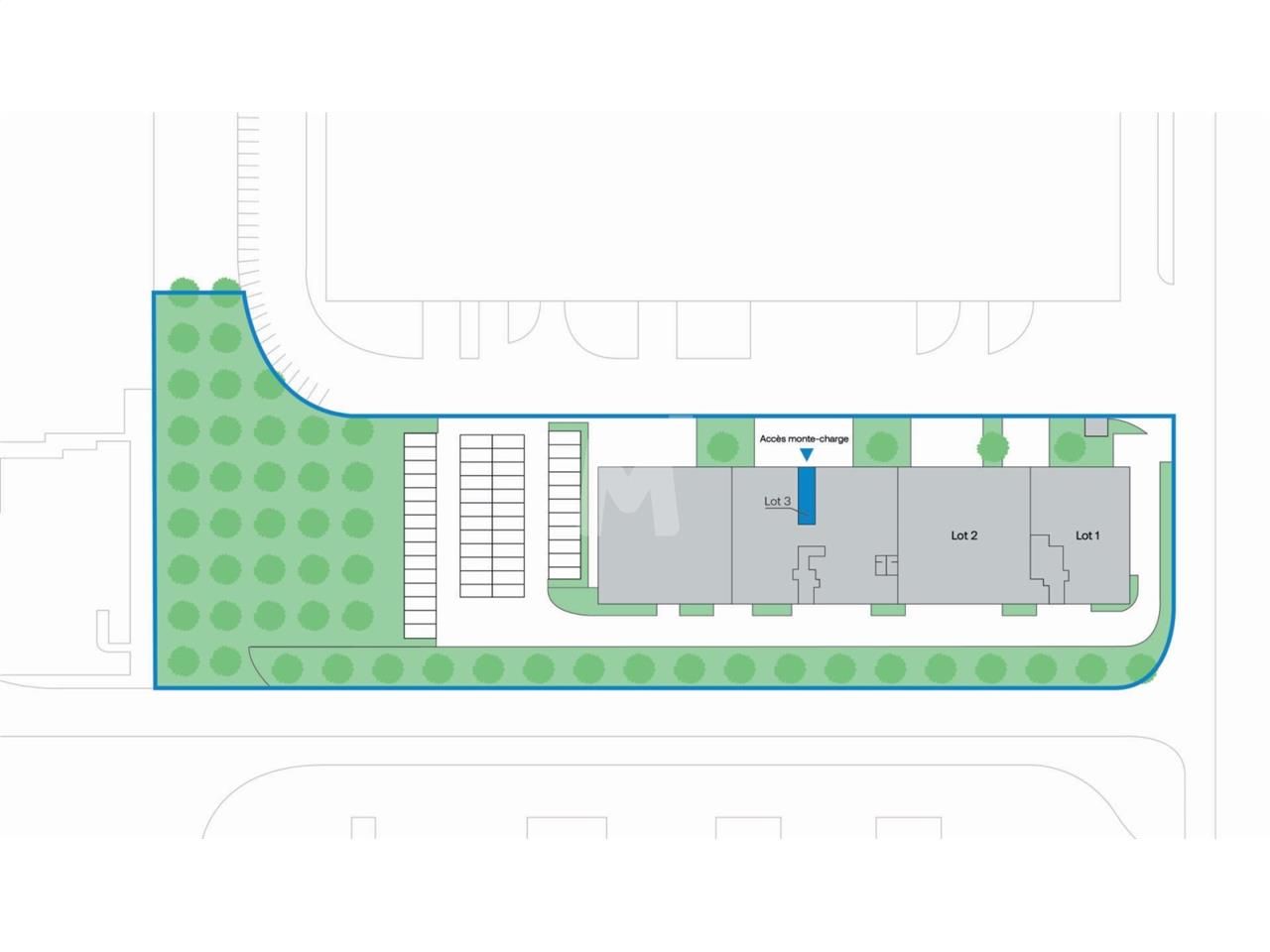 Location bureaux 673 m² non divisibles