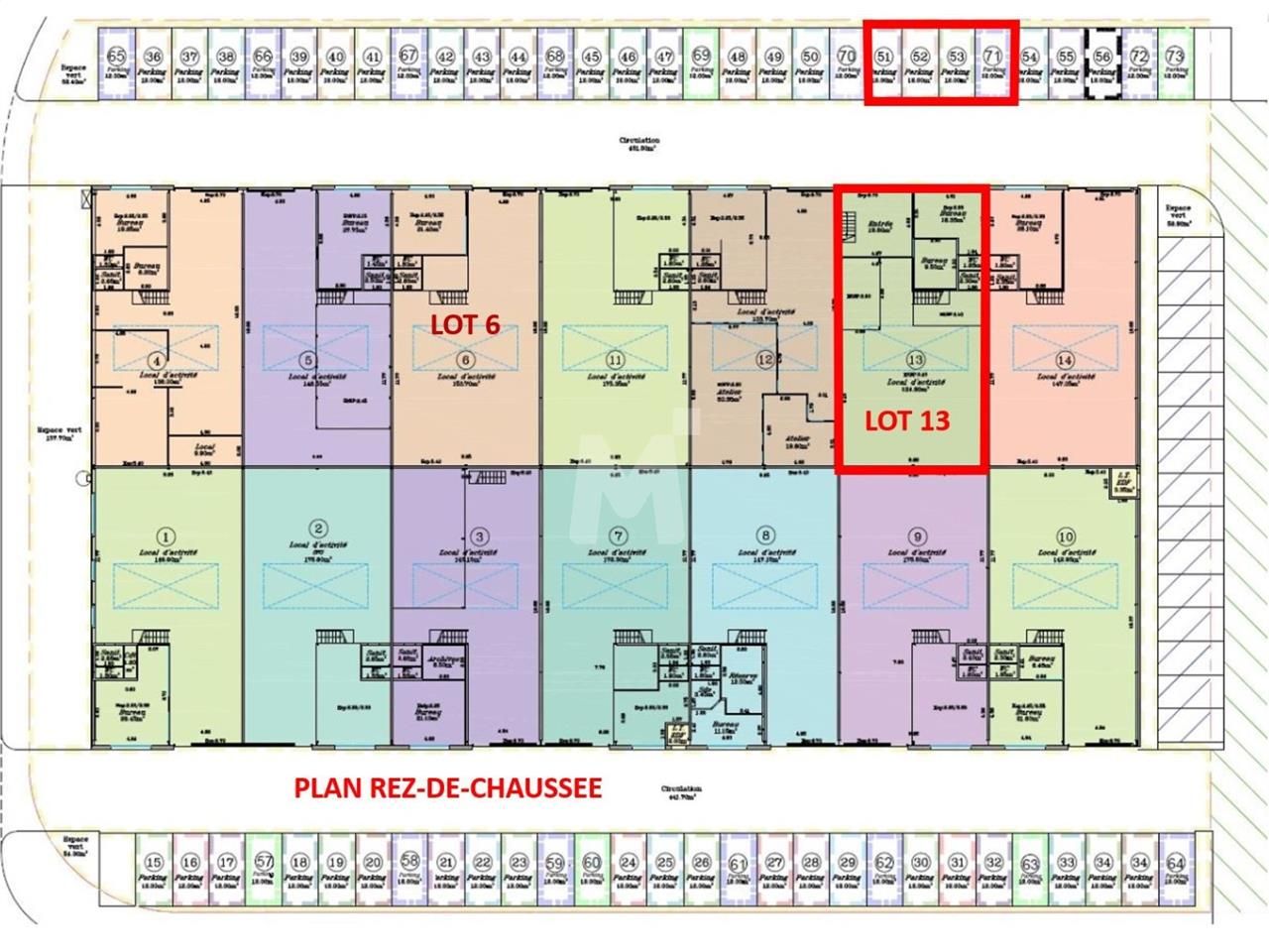 Location entrepots 226 m² non divisibles