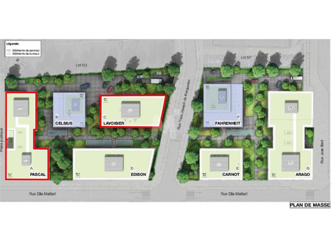 Location bureaux 1522 m² divisibles à partir de 165 m²