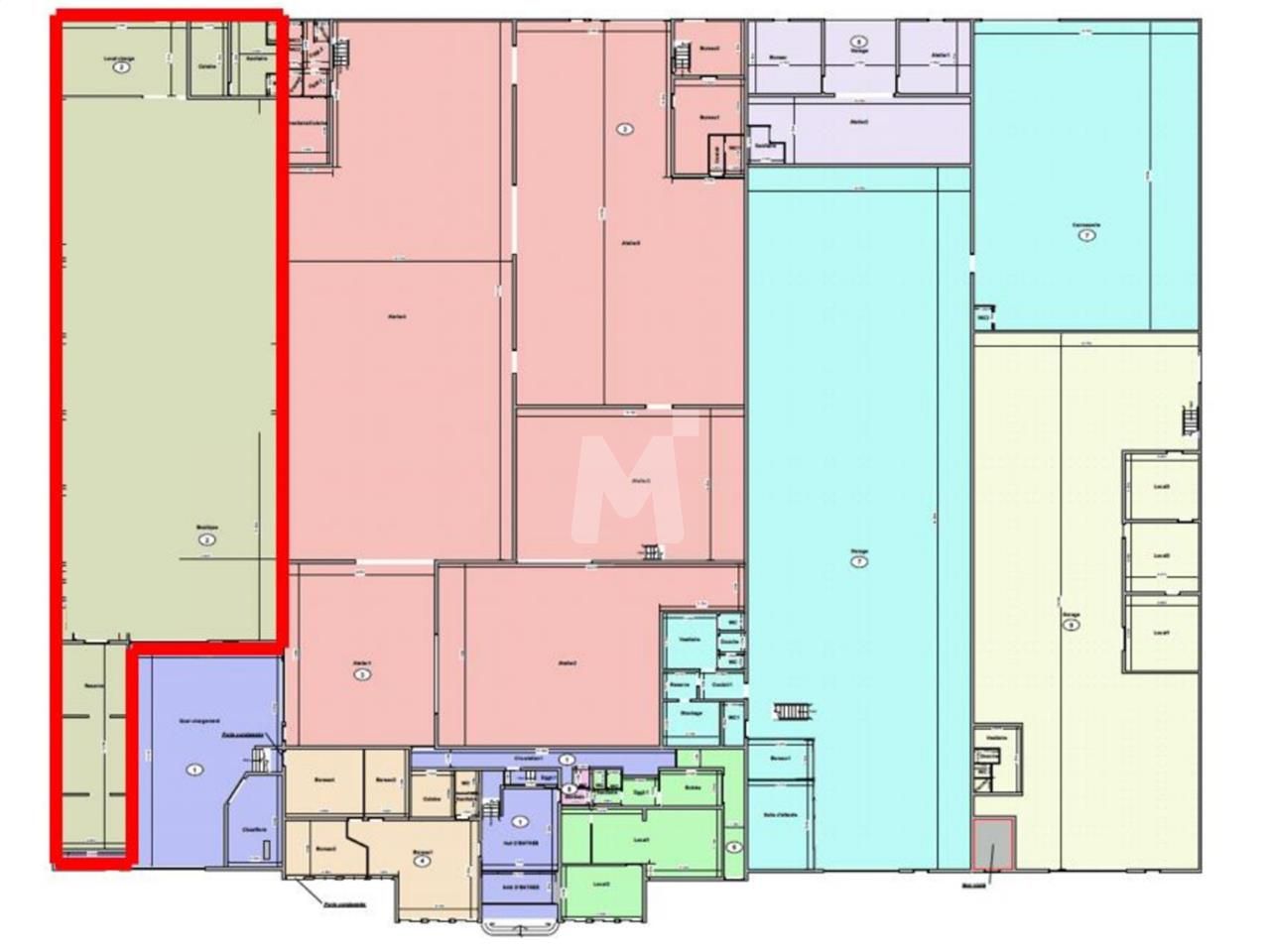 Location entrepots 670 m² non divisibles