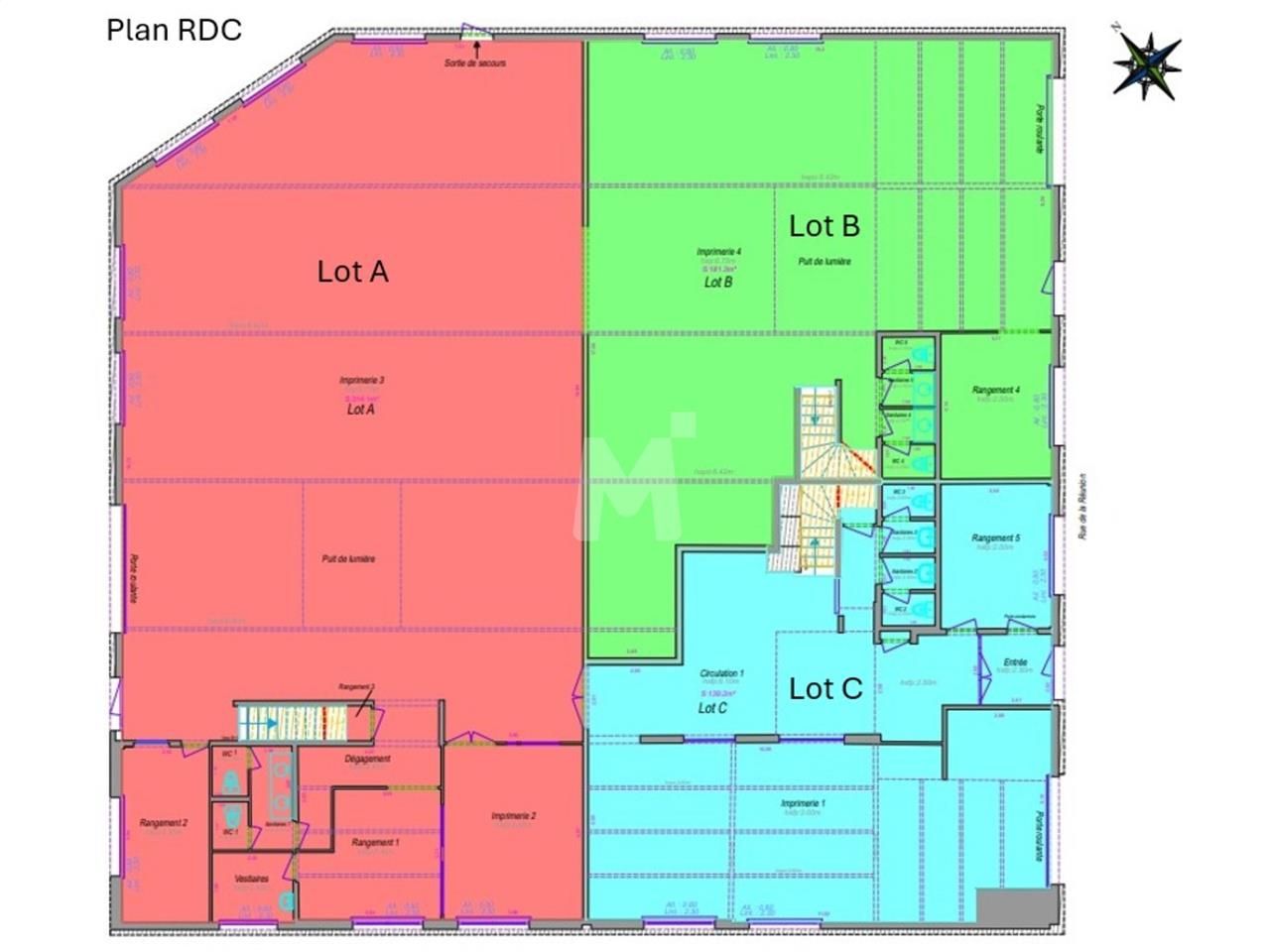 Location entrepots 877 m² divisibles à partir de 245 m²