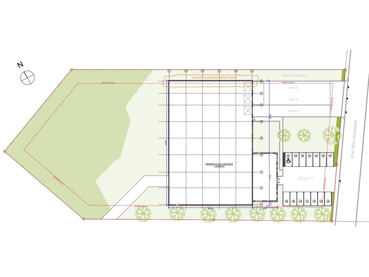 Location entrepots 1200 m² non divisibles