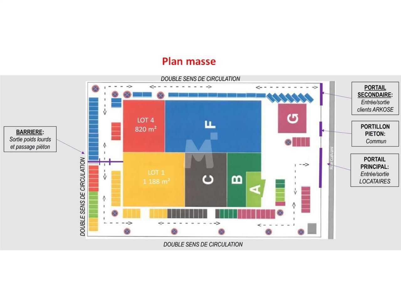 Location entrepots 2008 m² divisibles à partir de 820 m²