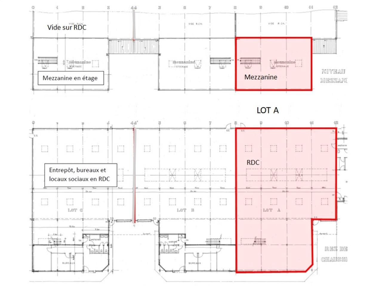Location entrepots 661 m² non divisibles