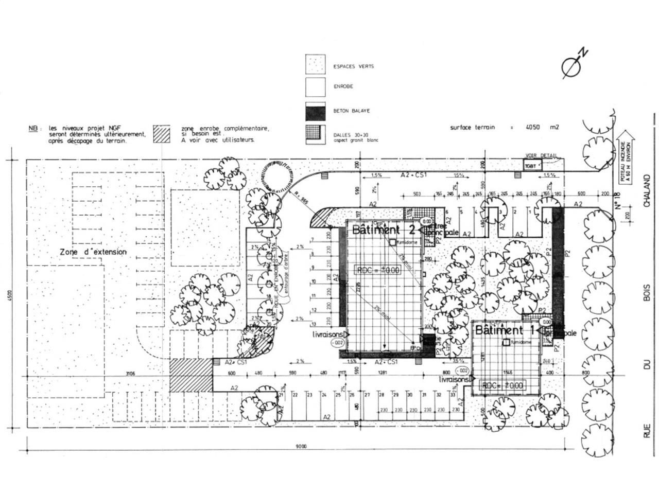 Vente bureaux 750 m² non divisibles