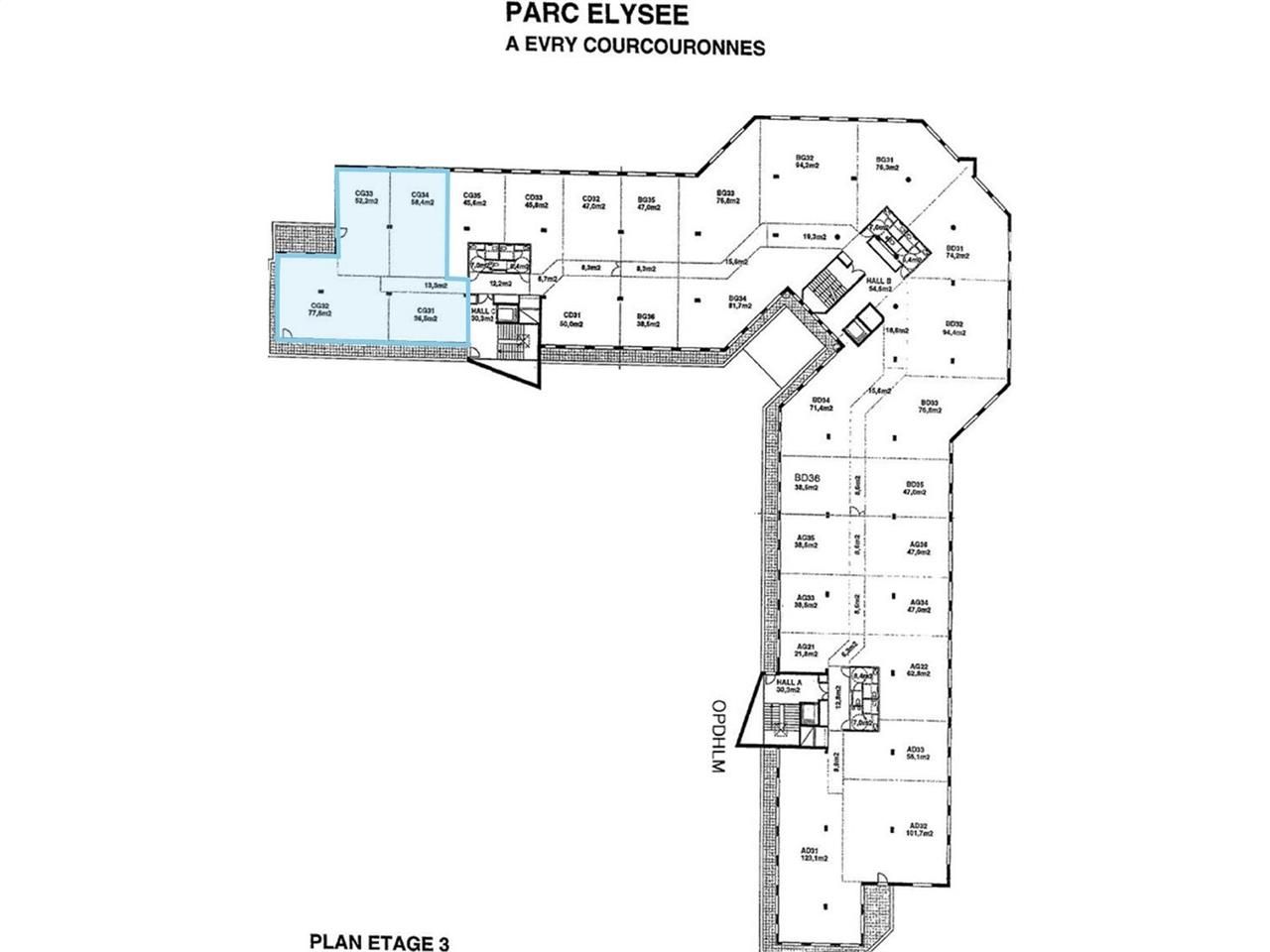 Vente bureaux 223 m² non divisibles