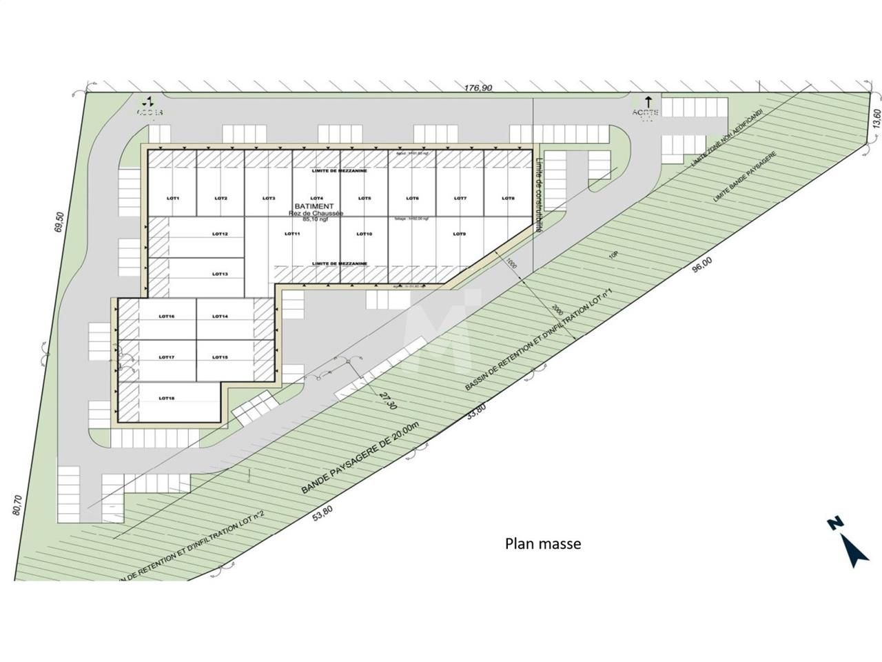 Vente entrepots 528 m² non divisibles