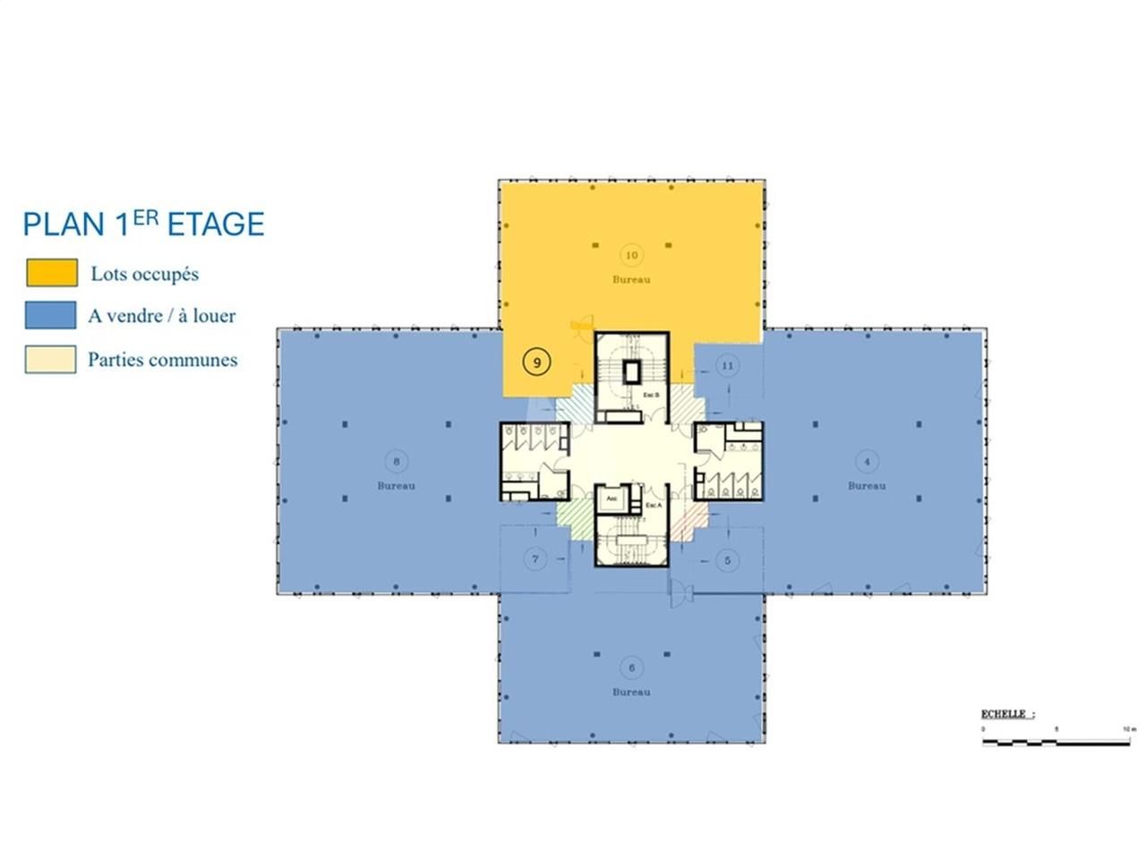 Location bureaux 984 m² divisibles à partir de 300 m²