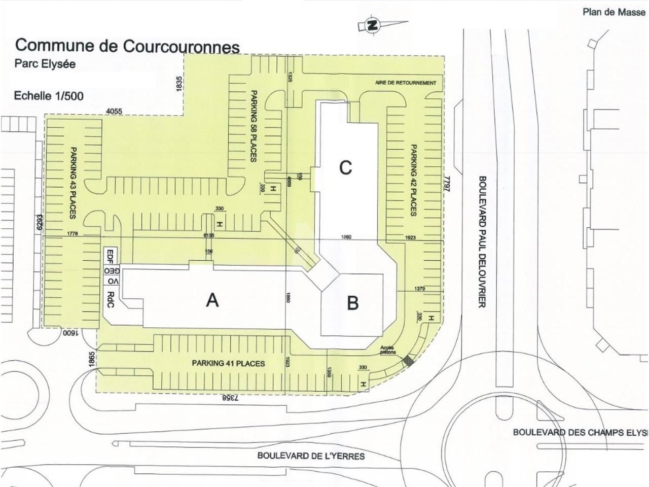 Location bureaux 349 m² non divisibles