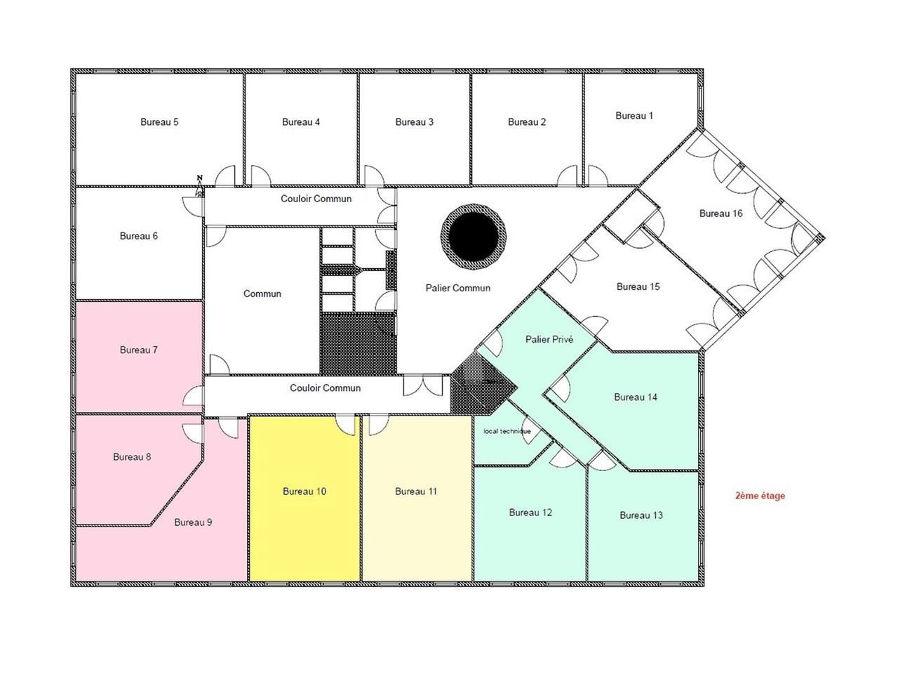Vente bureaux 1404 m² divisibles à partir de 314 m²