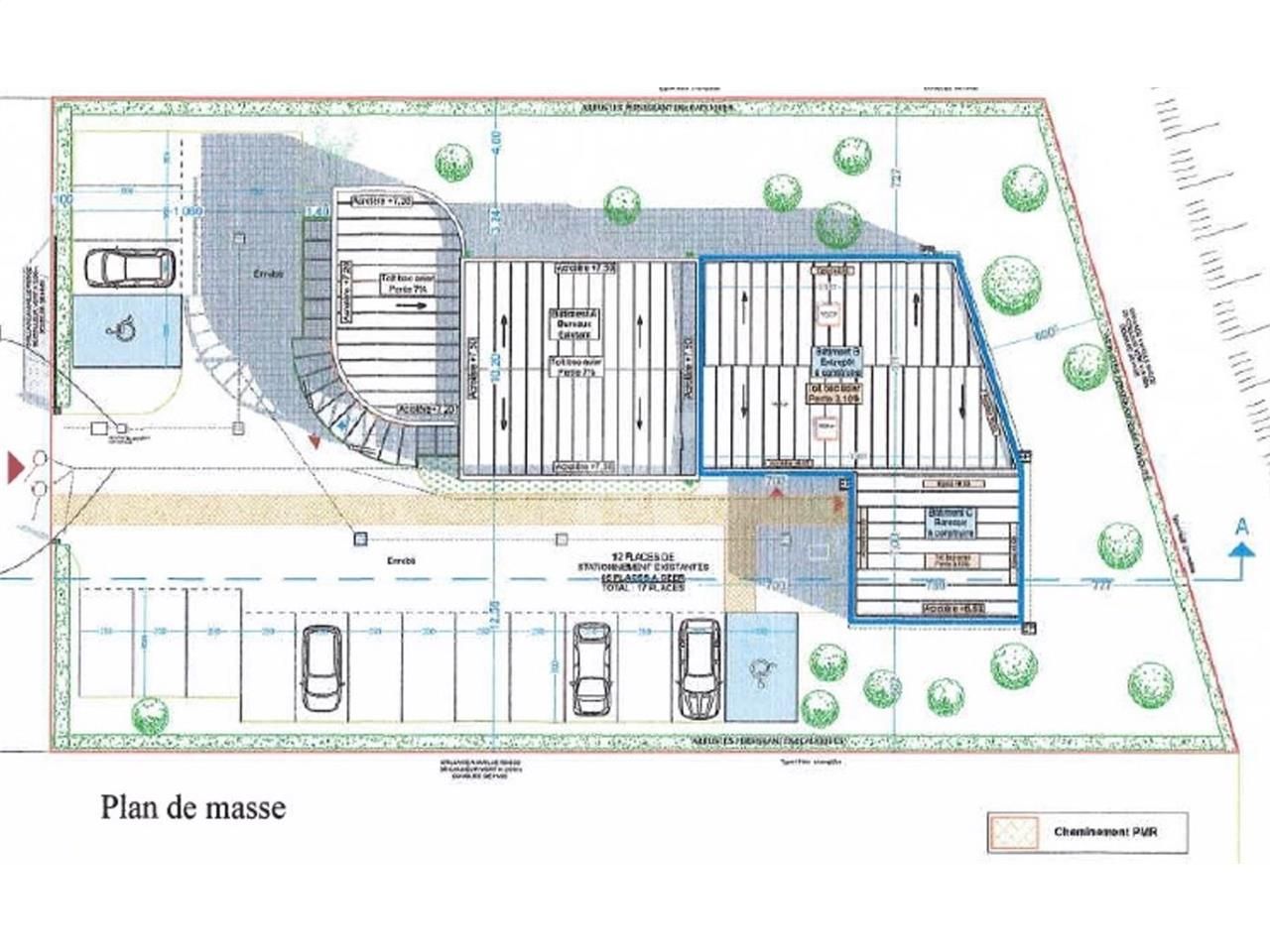 Location bureaux 634 m² non divisibles