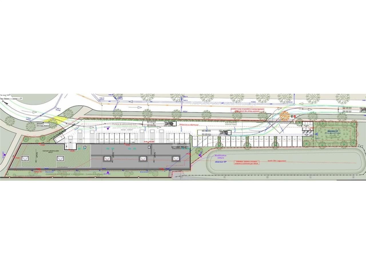 Vente entrepots 2324 m² divisibles à partir de 227 m²