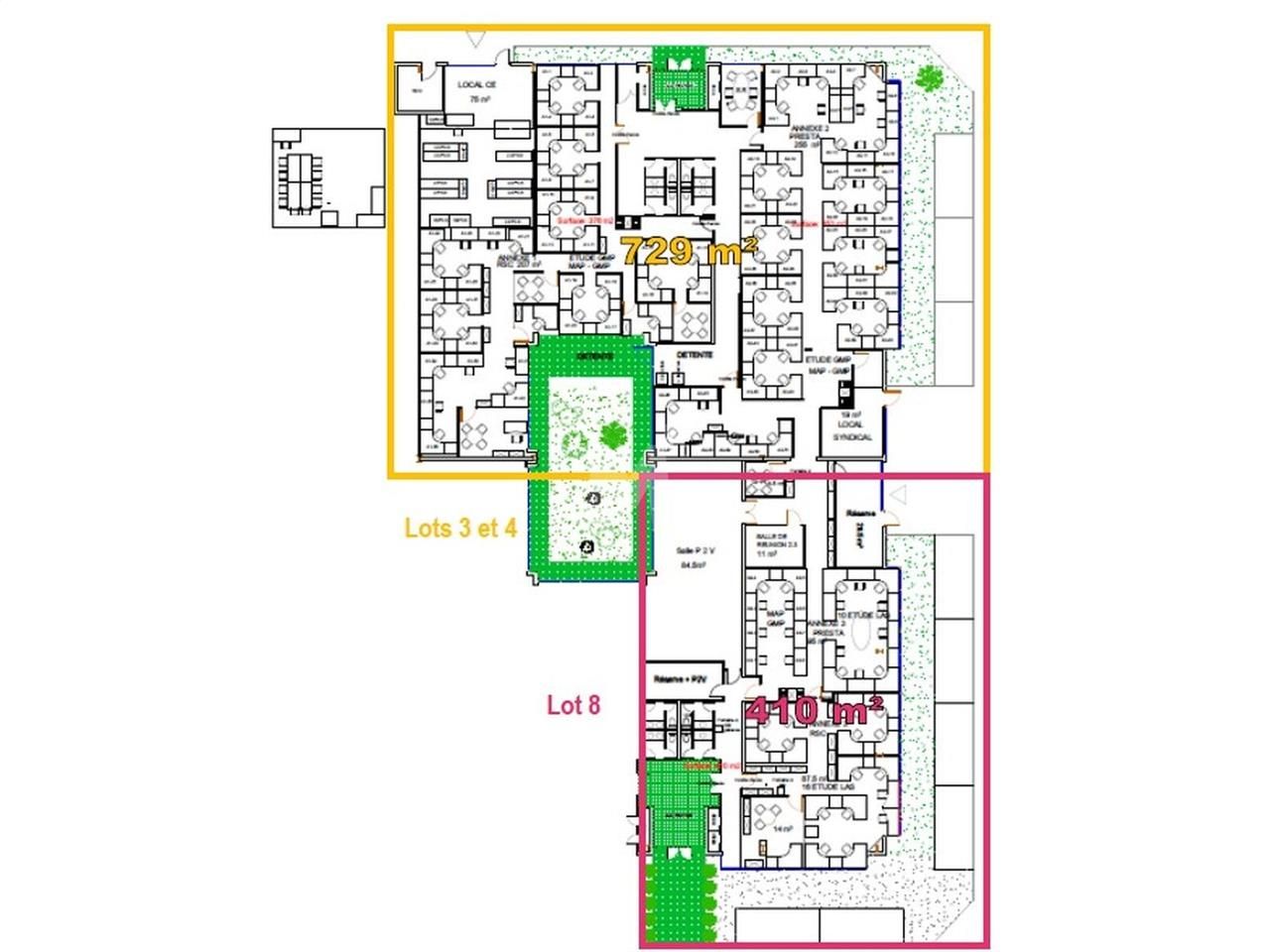 Location entrepots 3300 m² divisibles à partir de 410 m²