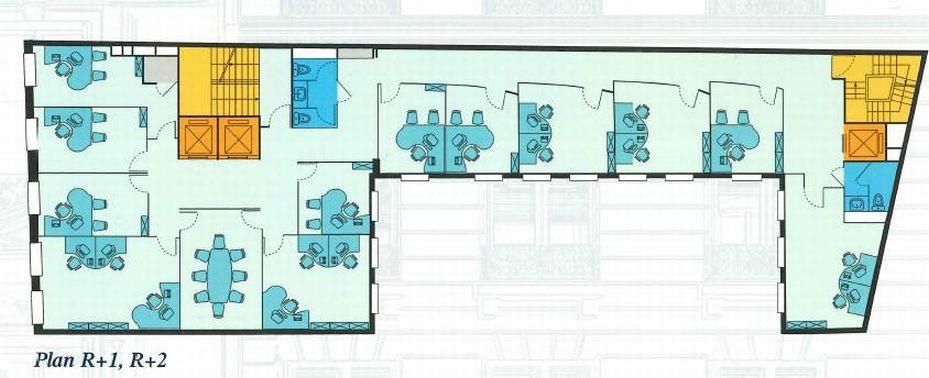 1609 m² pour ce bureaux en location à Paris