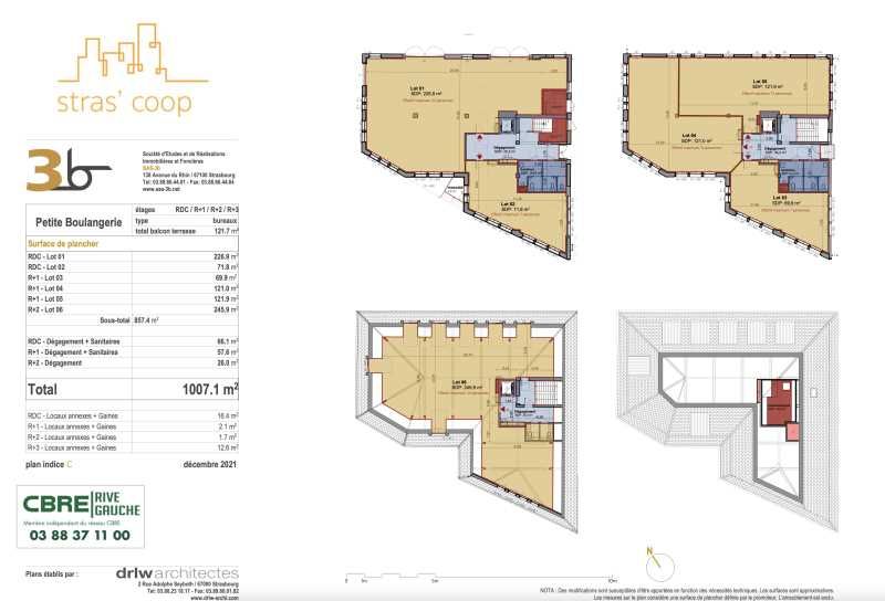 Location bureaux 662 m² divisibles à partir de 87 m²