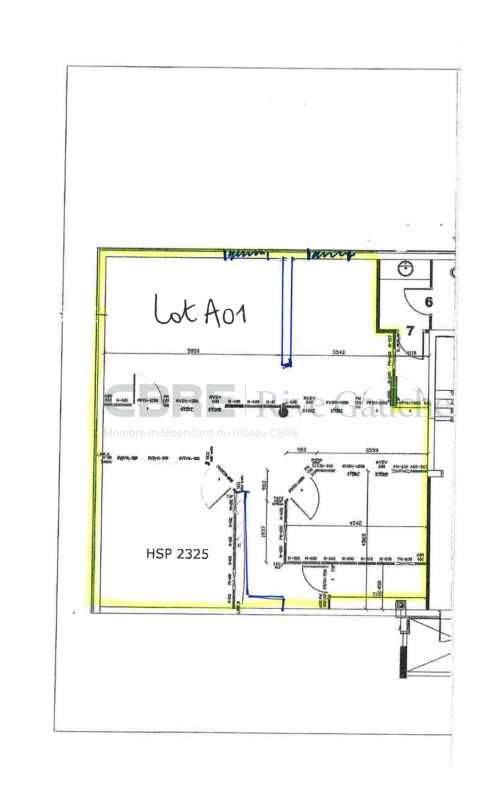 Location bureaux 129 m² non divisibles