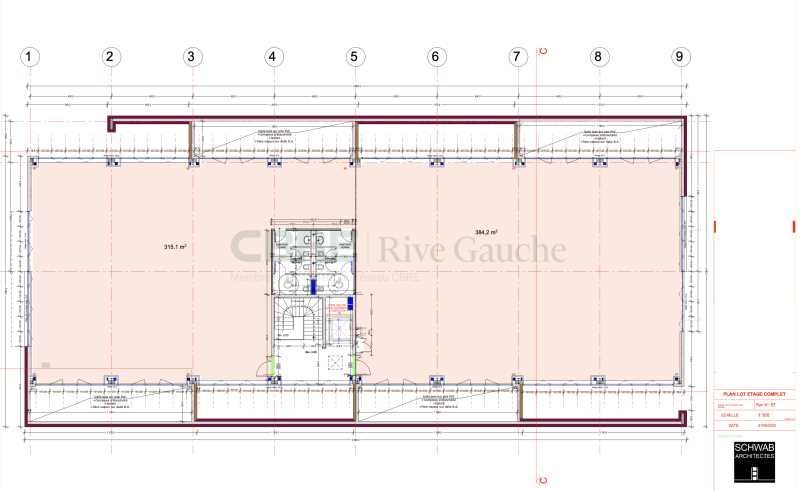 Location bureaux 794 m² divisibles à partir de 315 m²