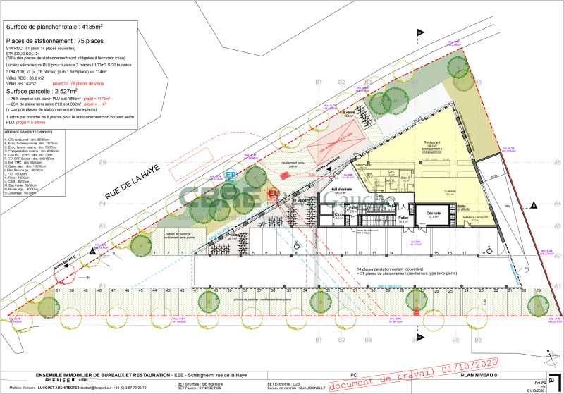 Location bureaux 745 m² divisibles à partir de 141 m²