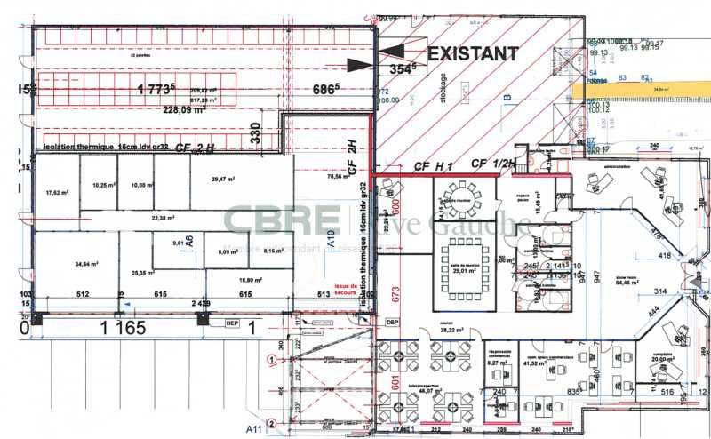 Location entrepots 1119 m² divisibles à partir de 381 m²