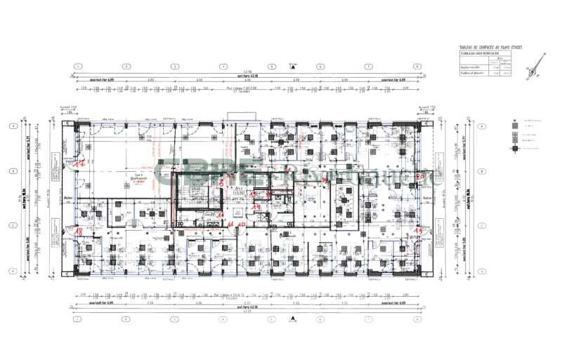 Location bureaux 190 m² non divisibles