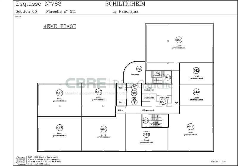 Vente bureaux 712 m² divisibles à partir de 48 m²