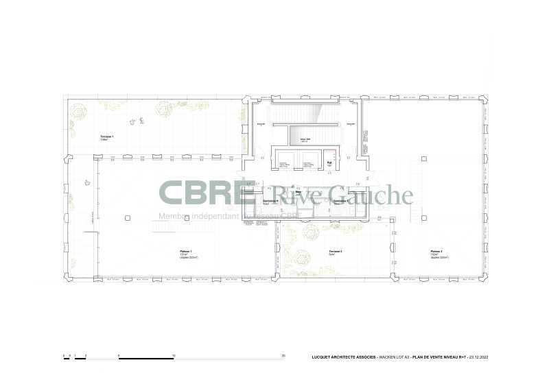 Location bureaux 2691 m² divisibles à partir de 538 m²