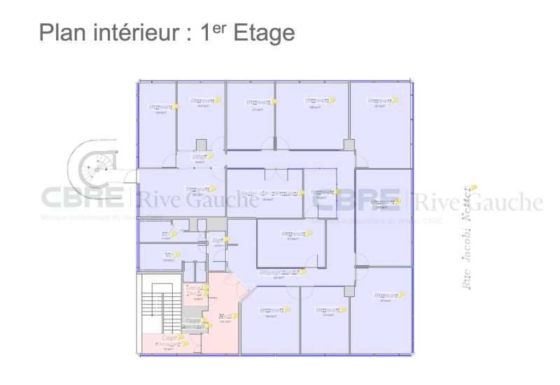 Location bureaux 2061 m² non divisibles