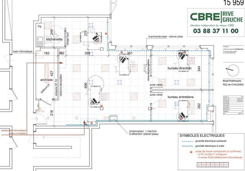 Location bureaux 655 m² divisibles à partir de 132 m²