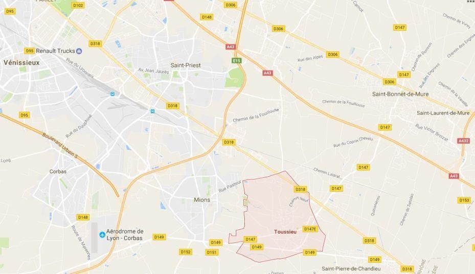 Location Entrepôts classe A 17931 m² non divisibles 69780 Toussieu