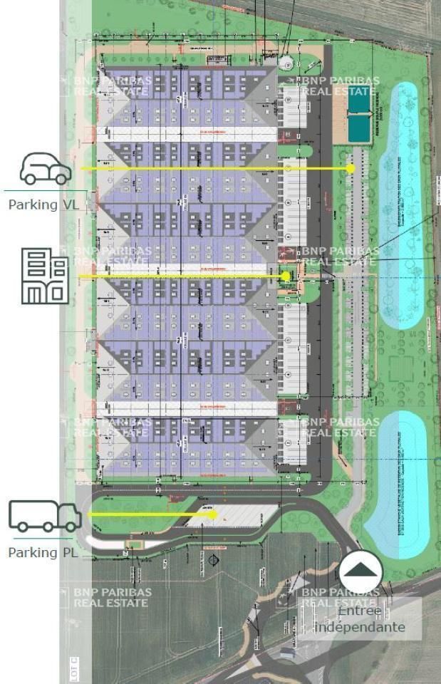 Location Entrepôts classe A 37759 m² non divisibles 89100 Sens