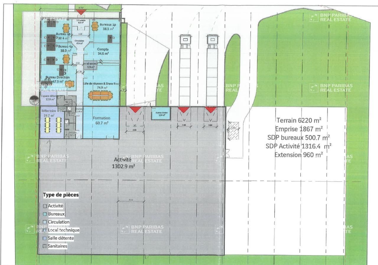 2955.1 m² pour ce activité en location à Heyrieux