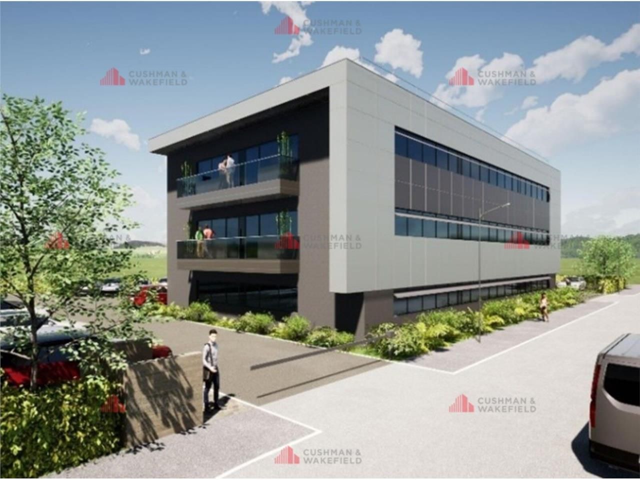 Bureaux à louer dans un immeuble neuf à Fontaine-