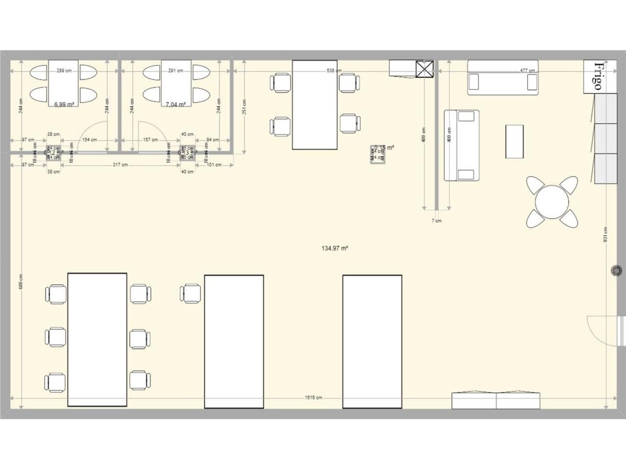 Location bureaux 175 m² non divisibles