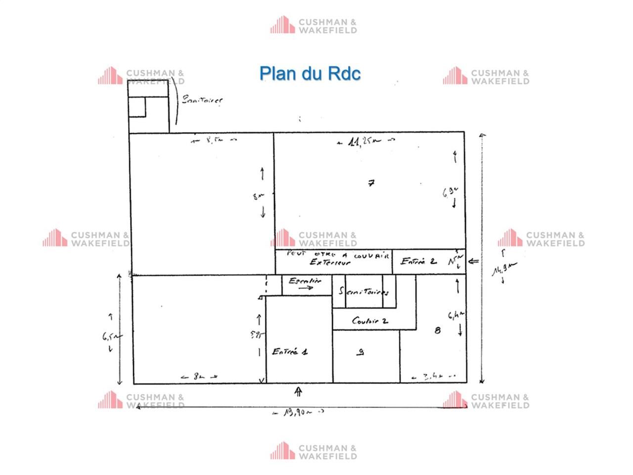Vente bureaux 505 m² non divisibles