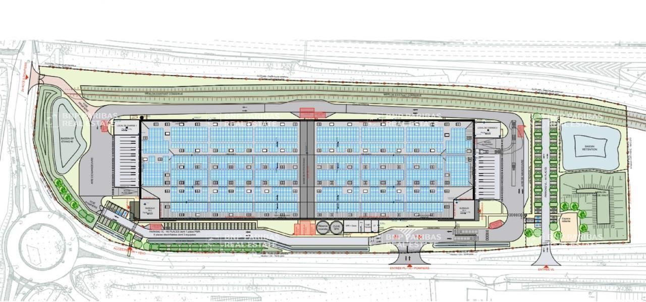 18018 m² pour cetentrepôts classe a en vente à Châtenoy-le-royal