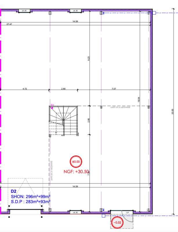 Location entrepots 395 m² non divisibles