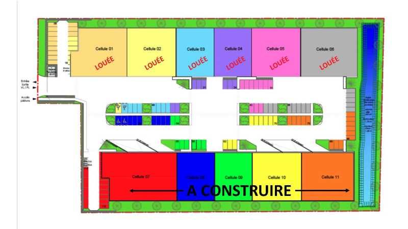 Location entrepots 4631 m² divisibles à partir de 632 m²