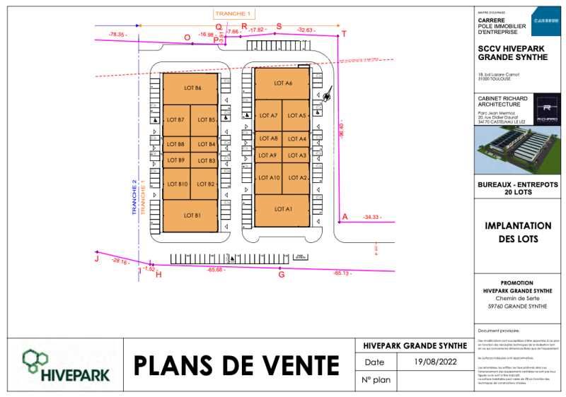 Location entrepots 5680 m² non divisibles