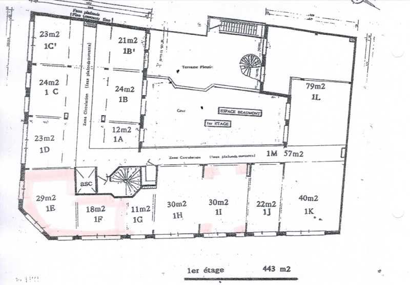 Location bureaux 311 m² divisibles à partir de 21 m²