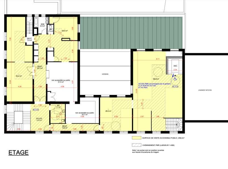 Location bureaux 1372 m² divisibles à partir de 316 m²