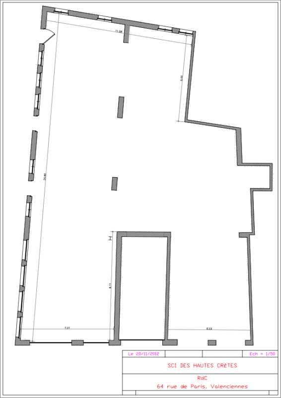 Location bureaux 300 m² non divisibles