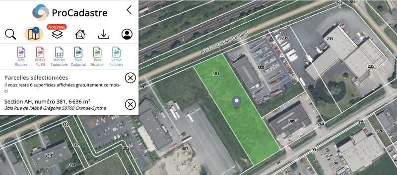 Vente terrain 6636 m² non divisibles