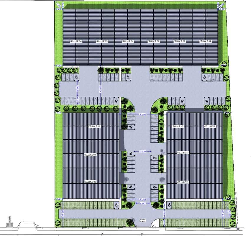 Location entrepots 8131 m² divisibles à partir de 421 m²