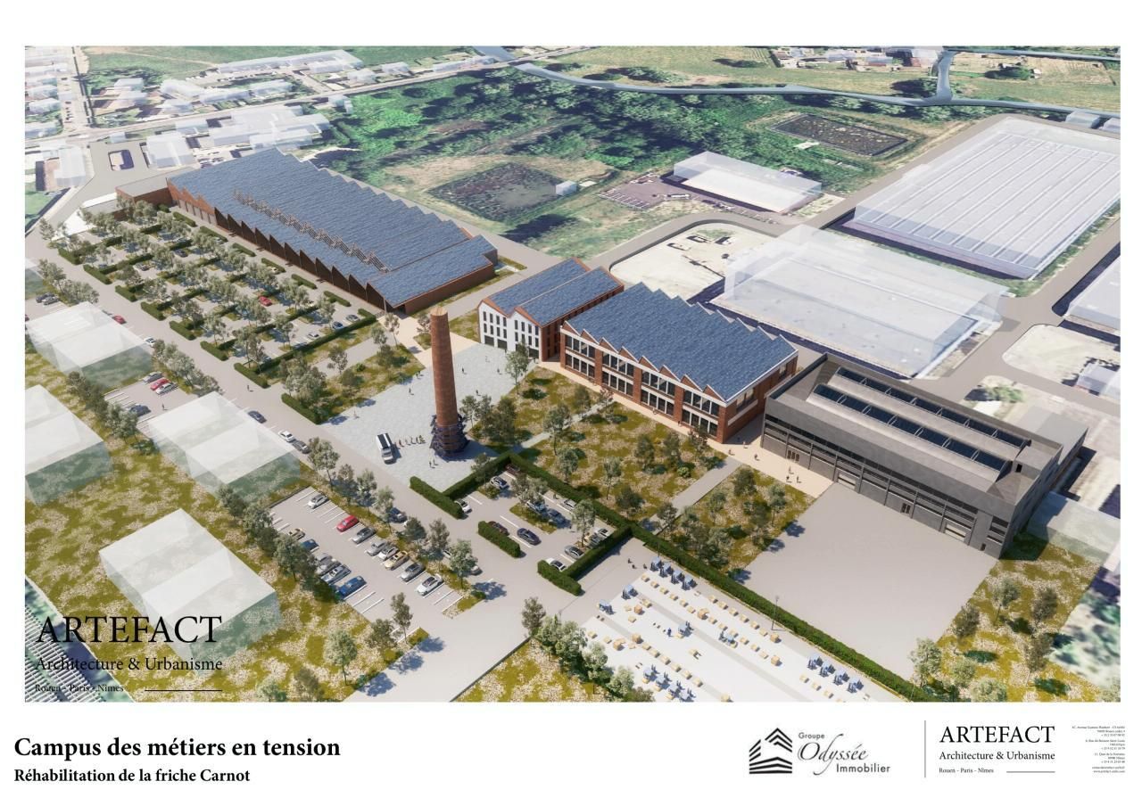 Vente Bureaux 2746 m² divisibles 76880 Arques-la-bataille