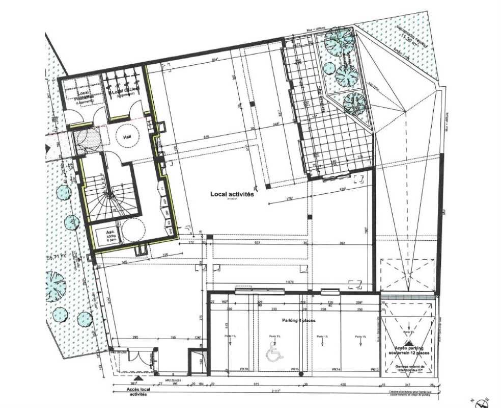 Vente locaux commerciaux 212 m² non divisibles