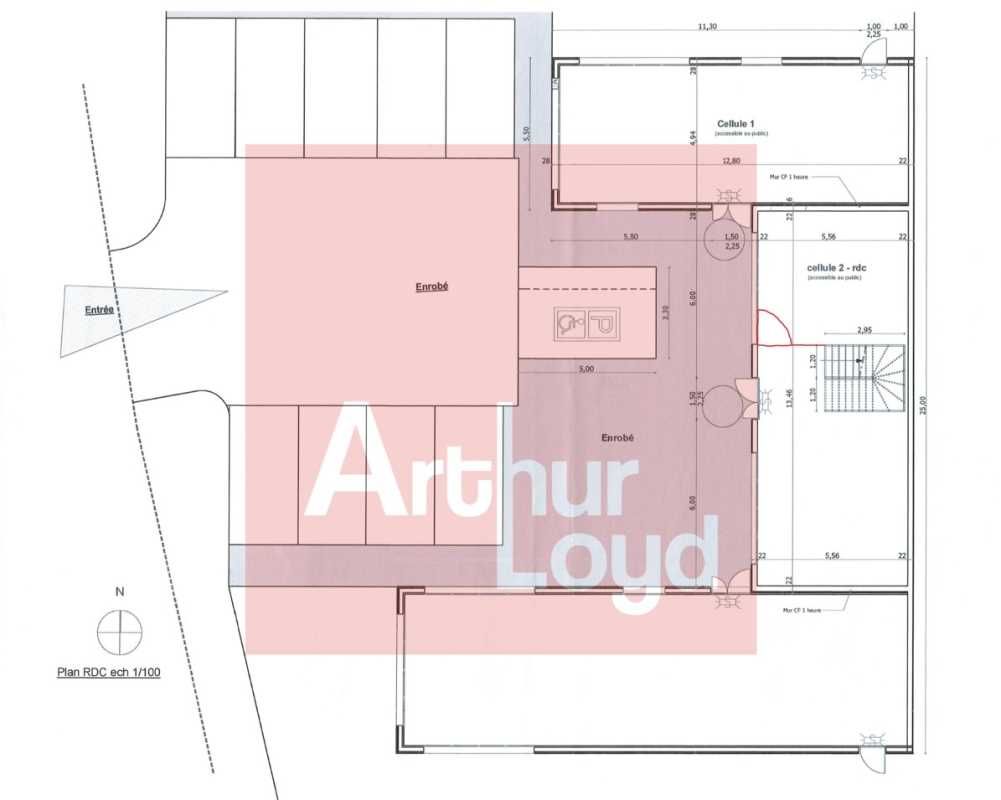 Location bureaux 155 m² divisibles à partir de 75 m²