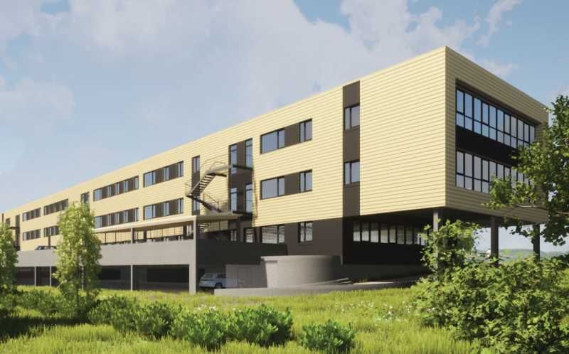 Bâtiment neuf tertiaire indépendant édifié sur 3 