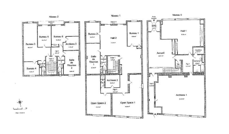 Location bureaux 260 m² non divisibles